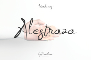 Alestraza: The Handwritten Font for Elegant Craft Projects