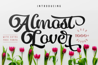 Almost Lover: A Bold Script Typeface for Editorial Design