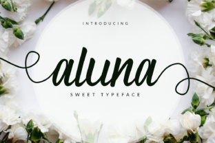 Aluna: The Cutesy Script Font for Handmade Labels and Stickers