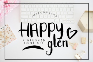 Happyglen: A Brushed Script Font for Friendly Brand Identities