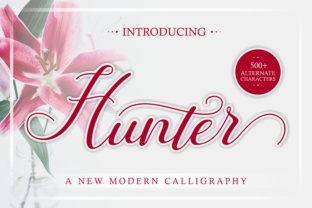 Hunter: The Elegant Script Amp Typeface for Campaign Design