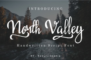 North Valley: A Whimsical Script Typeface for Editorial Design