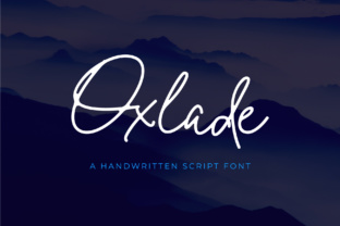 Oxlade: The Fresh Signature Font for Modern Branding Projects