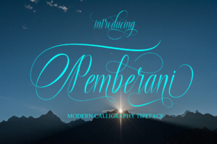 Pemberani: The Modern Calligraphy Typeface for Polished Branding