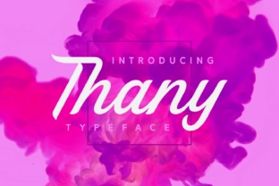Thany: A Script Amp Typeface for Modern Editorial Design