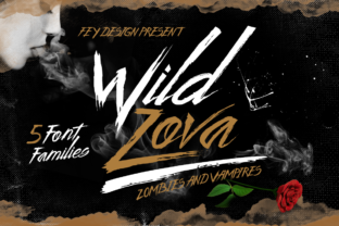 Wild Zova: The Dark Script Typeface for Bold Digital Branding